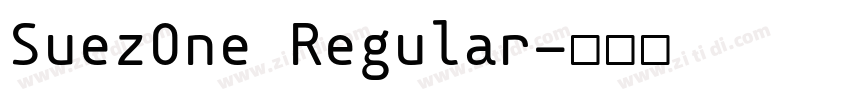 SuezOne Regular字体转换